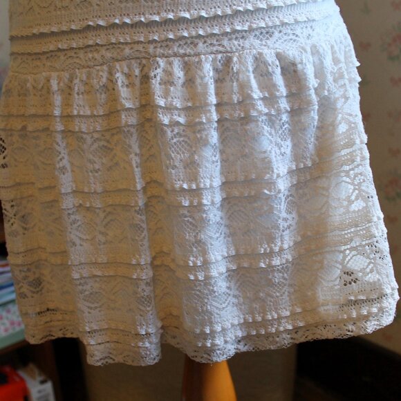 Candies Ivory Lace Mini Dress XS - Picture 4 of 10